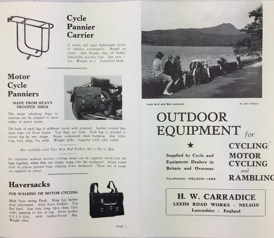 Carradice from the 1950s