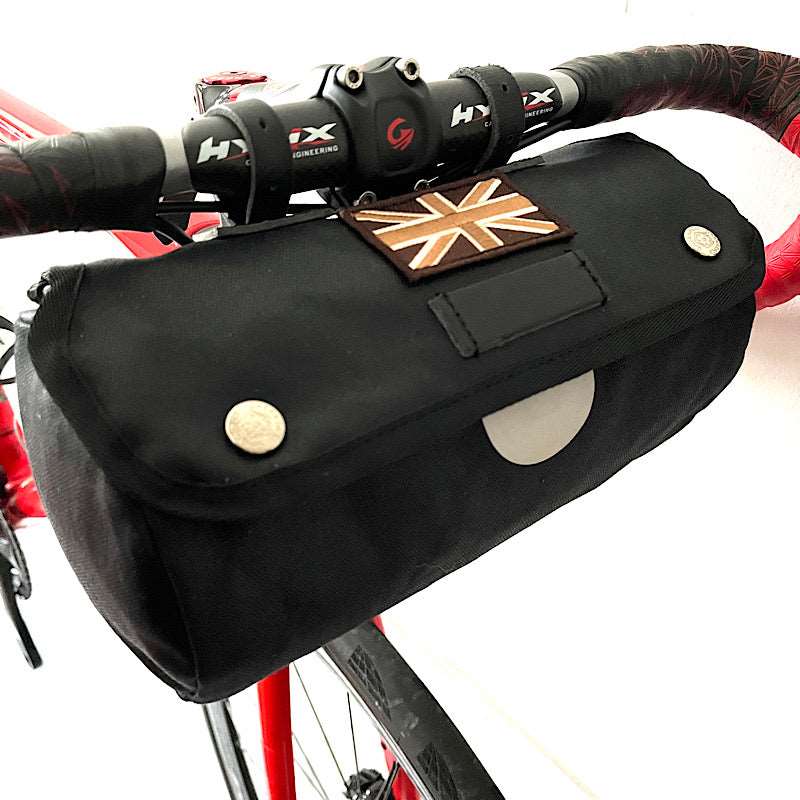 Originals Zipped Roll Saddlebag Black with Flag