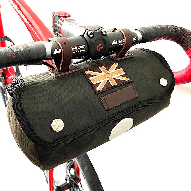 Originals Zipped Roll Saddlebag Green with Flag